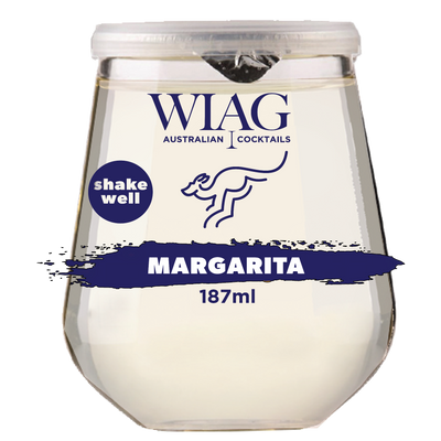 WIAG Margarita Cocktails 12 Pack | 187ml Ready-to-Drink | 14% ABV Fruit Wine Cocktails | Australian Made - WIAG Global — WIAG RTD Cocktail 187ml