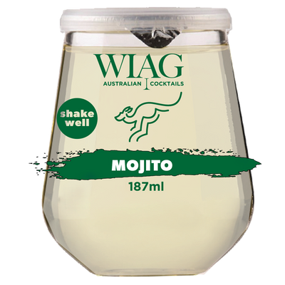 WIAG Mojito Cocktails 12 Pack | 187ml Ready-to-Drink | 14% ABV Fruit Wine Cocktails | Australian Made - WIAG Global — WIAG RTD Cocktail 187ml